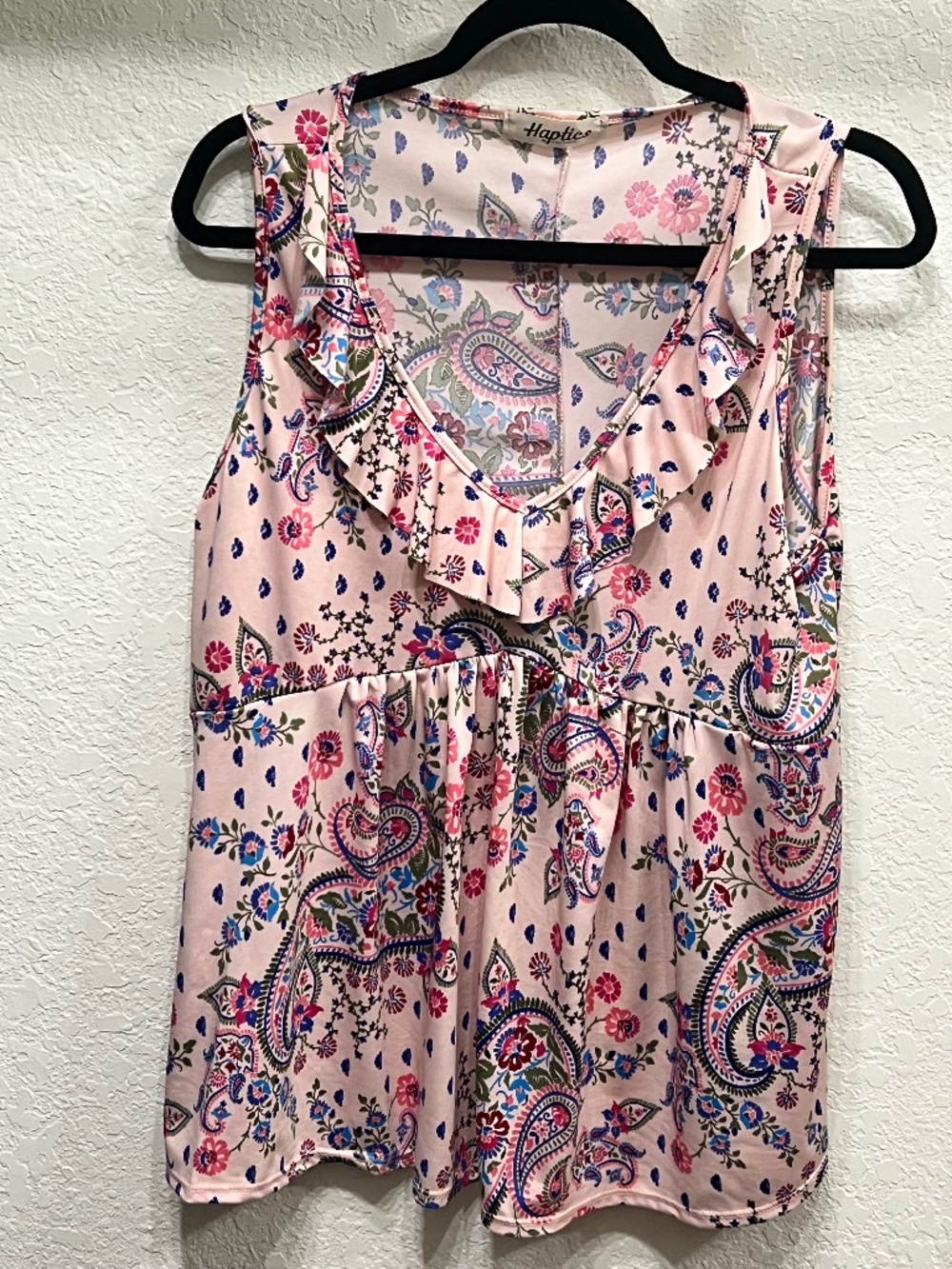 Size L pink floral and paisley